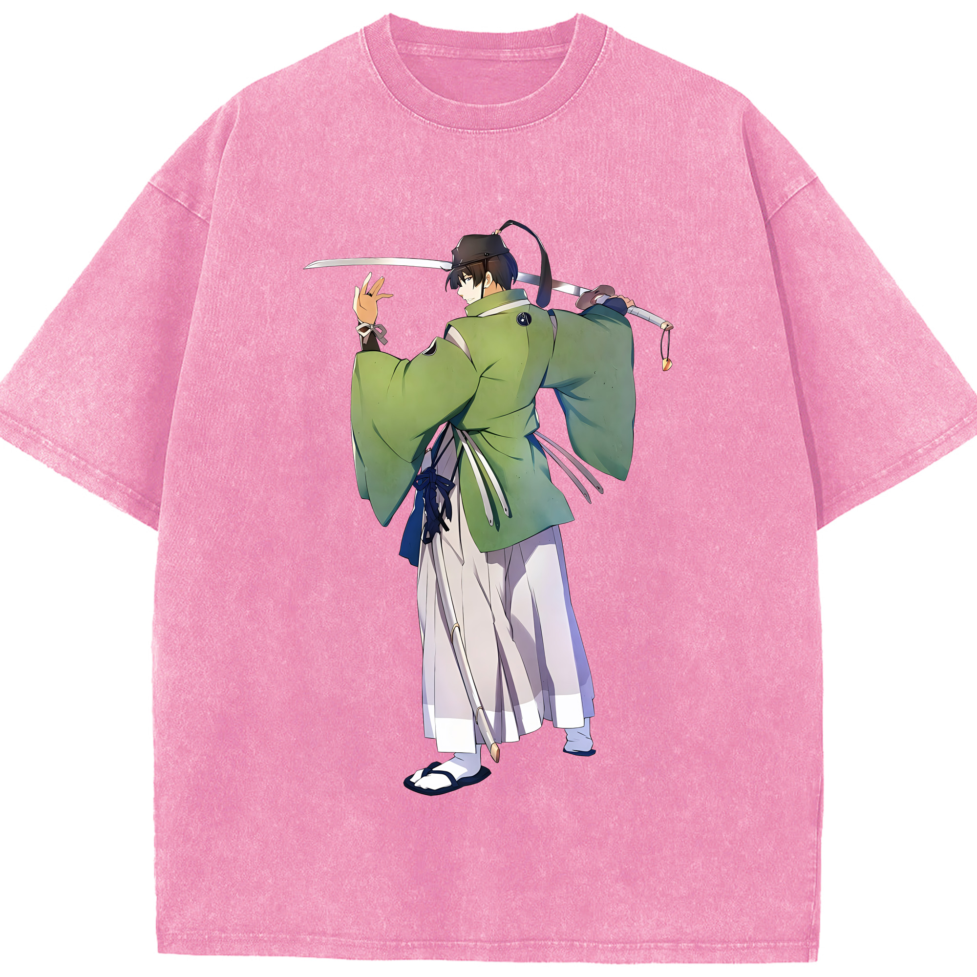 （画像用） 刀剣乱舞 Touken Ranbu 綿100% ヴィンテージ風 半袖Tシャツ（フロントプリント）